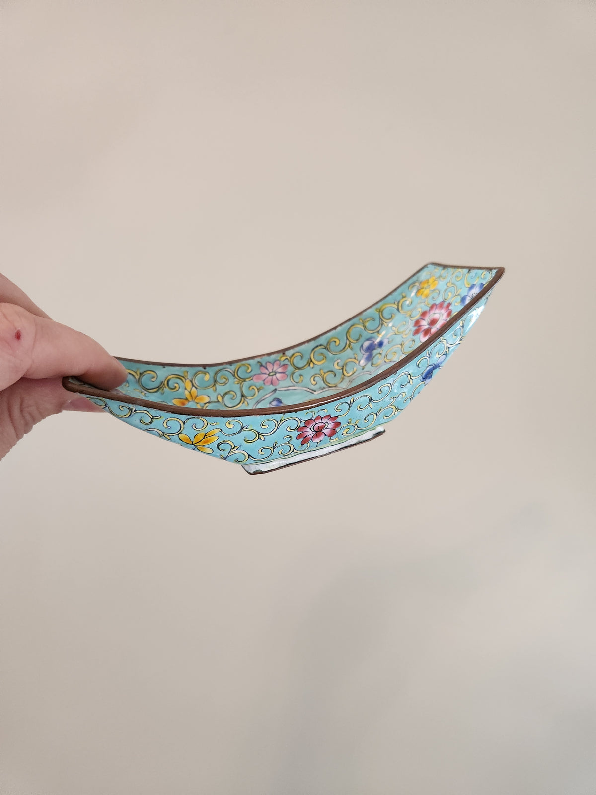 Cloisonne Boat Dish