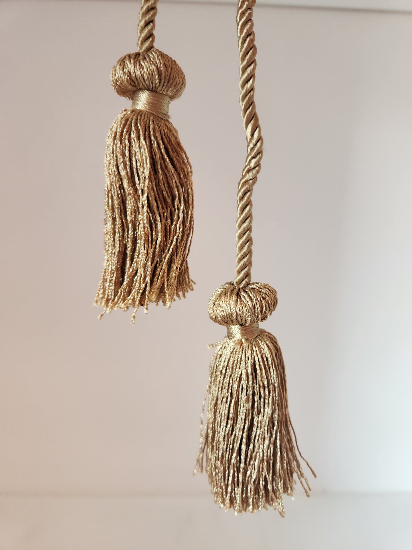 Petite Double Tassel Tieback – Olive Gold