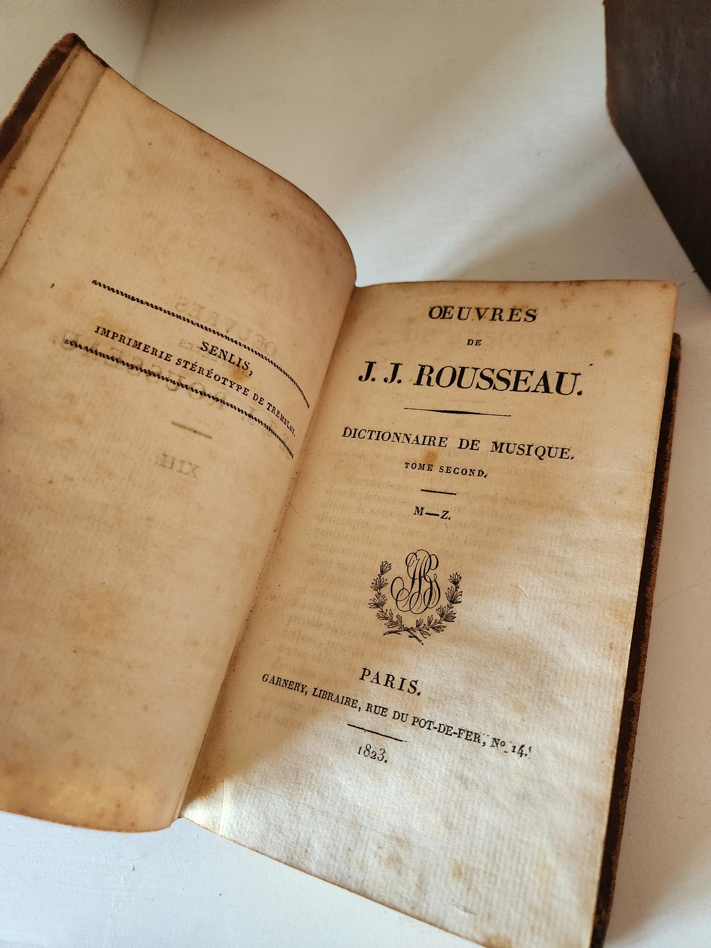 Complete Works of Jean-Jacques Rousseau 1823 French books