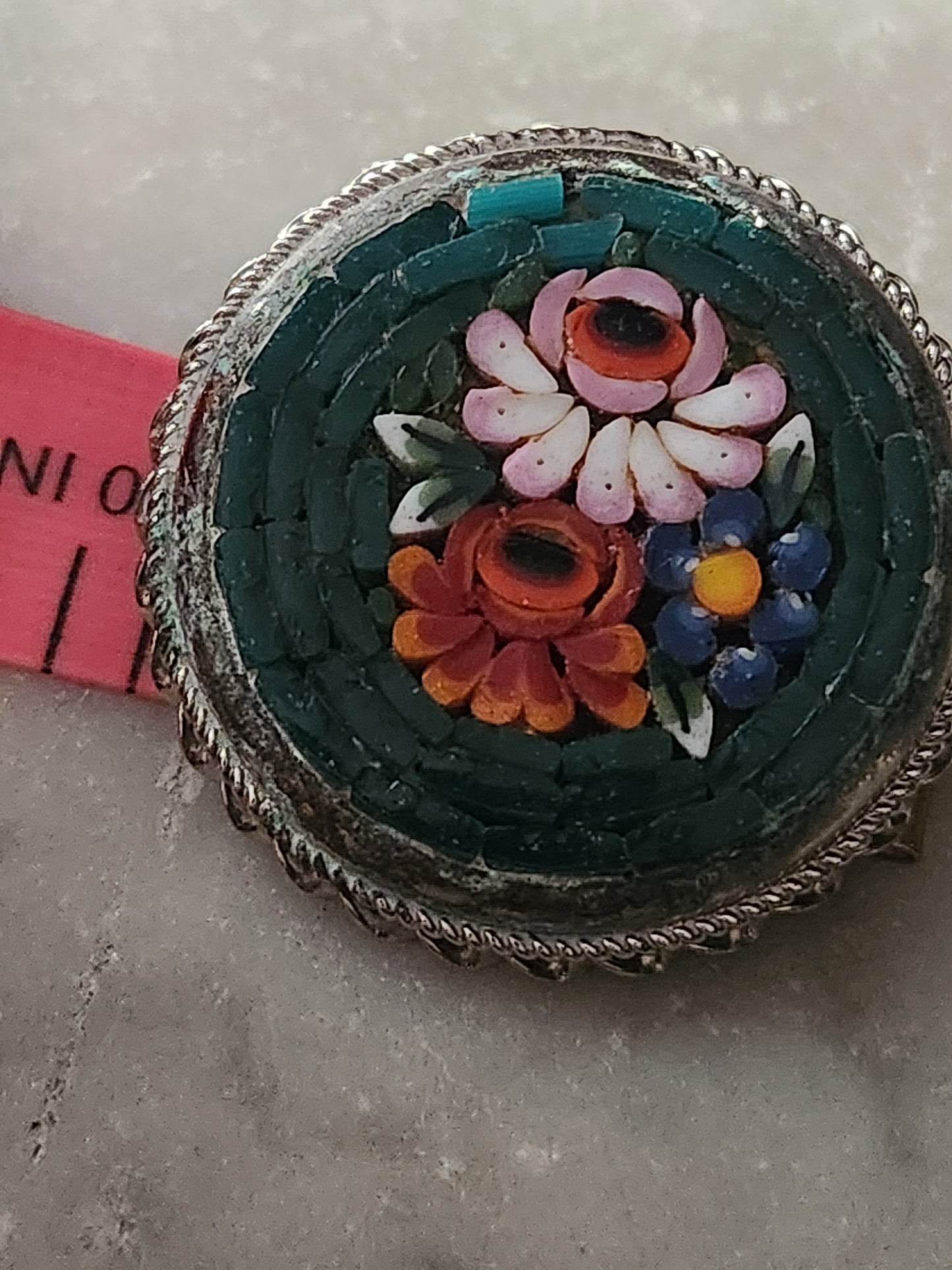 Italian Micro Mosaic Brooch