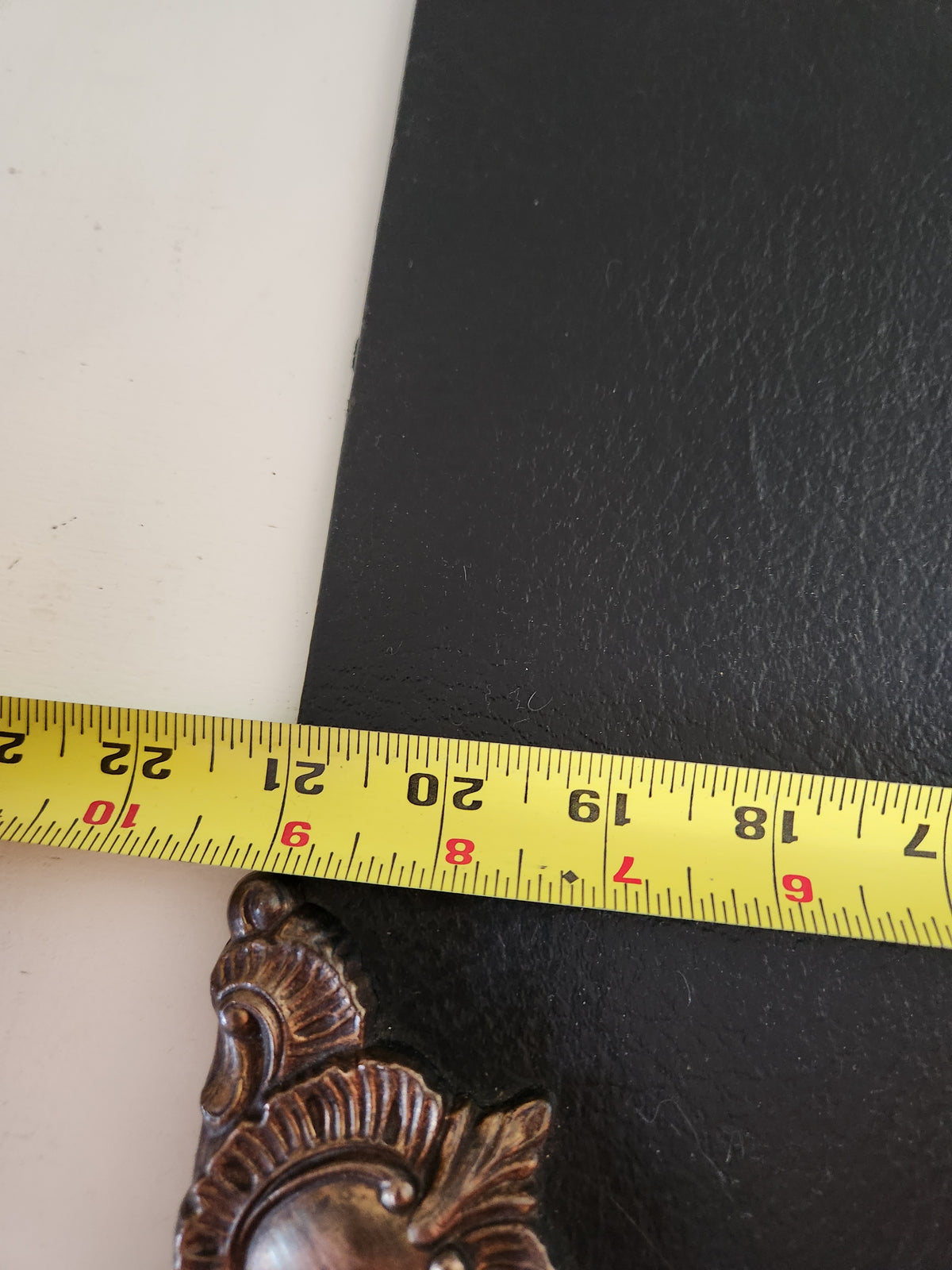 Vintage Leather and Brass Desk Blotter Pad