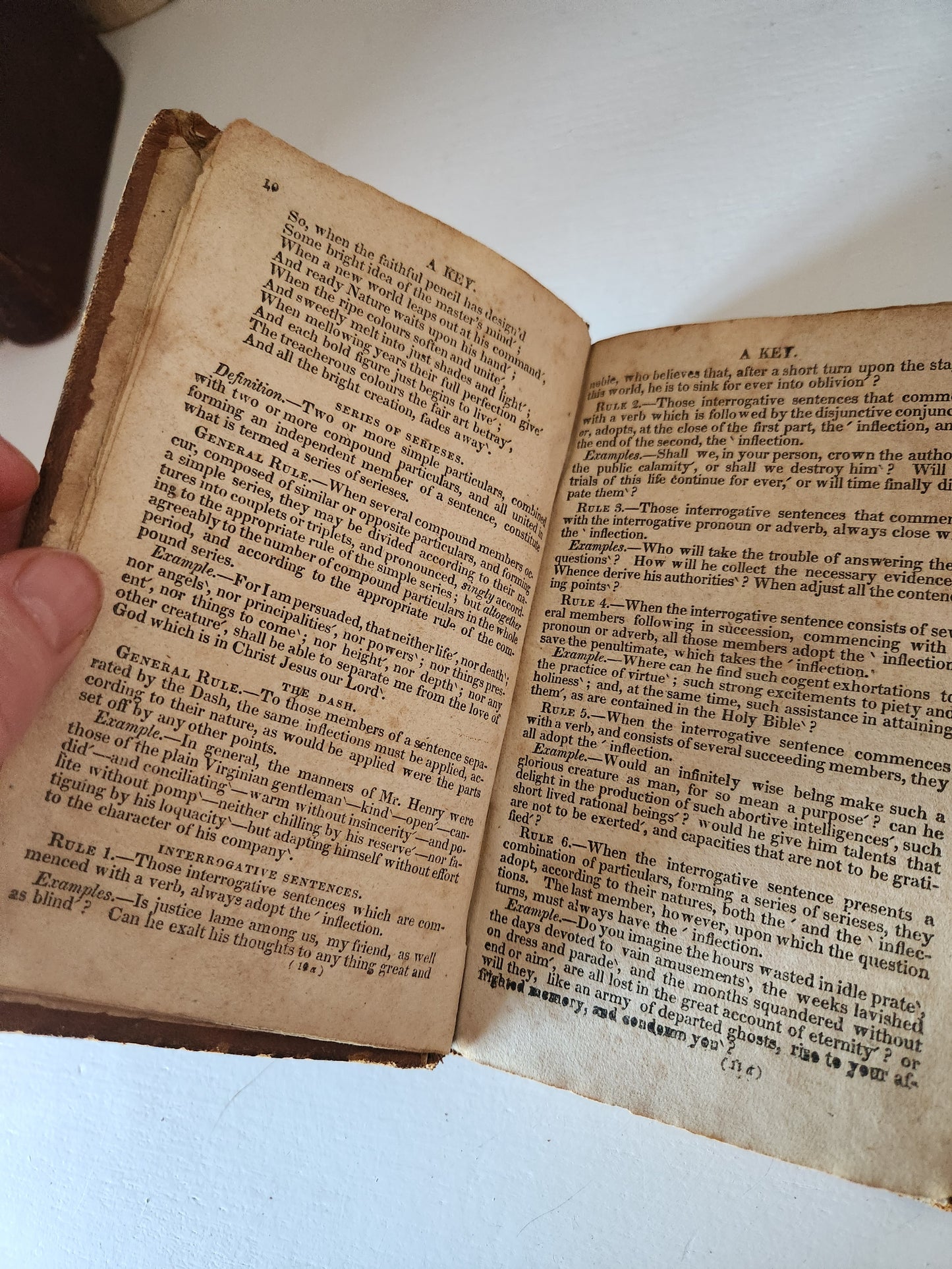 1828 English Reader-leather bound