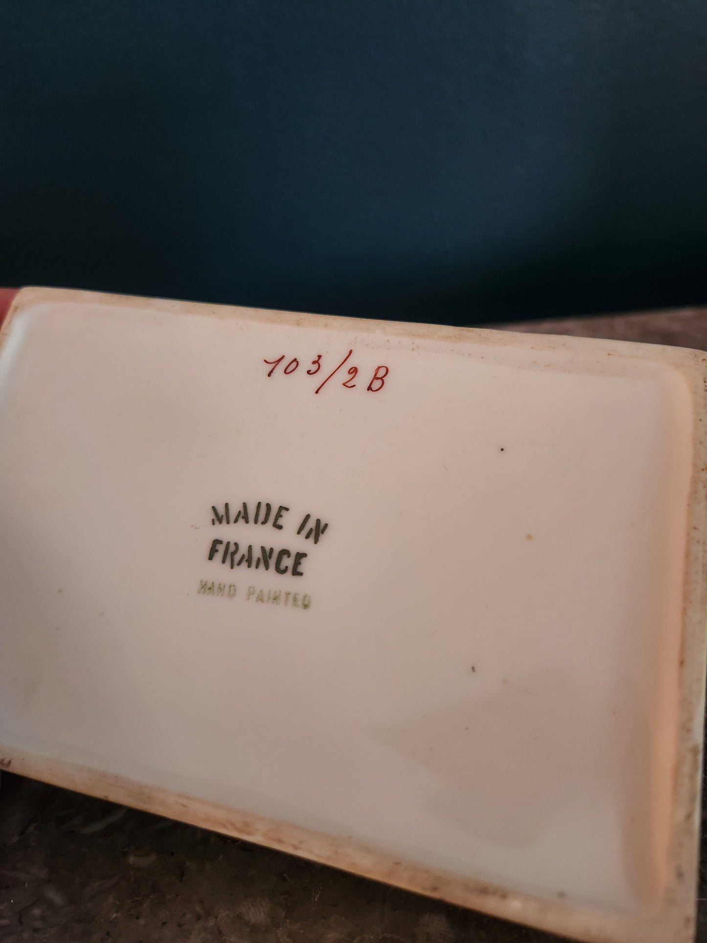 French Ceramic Casket
