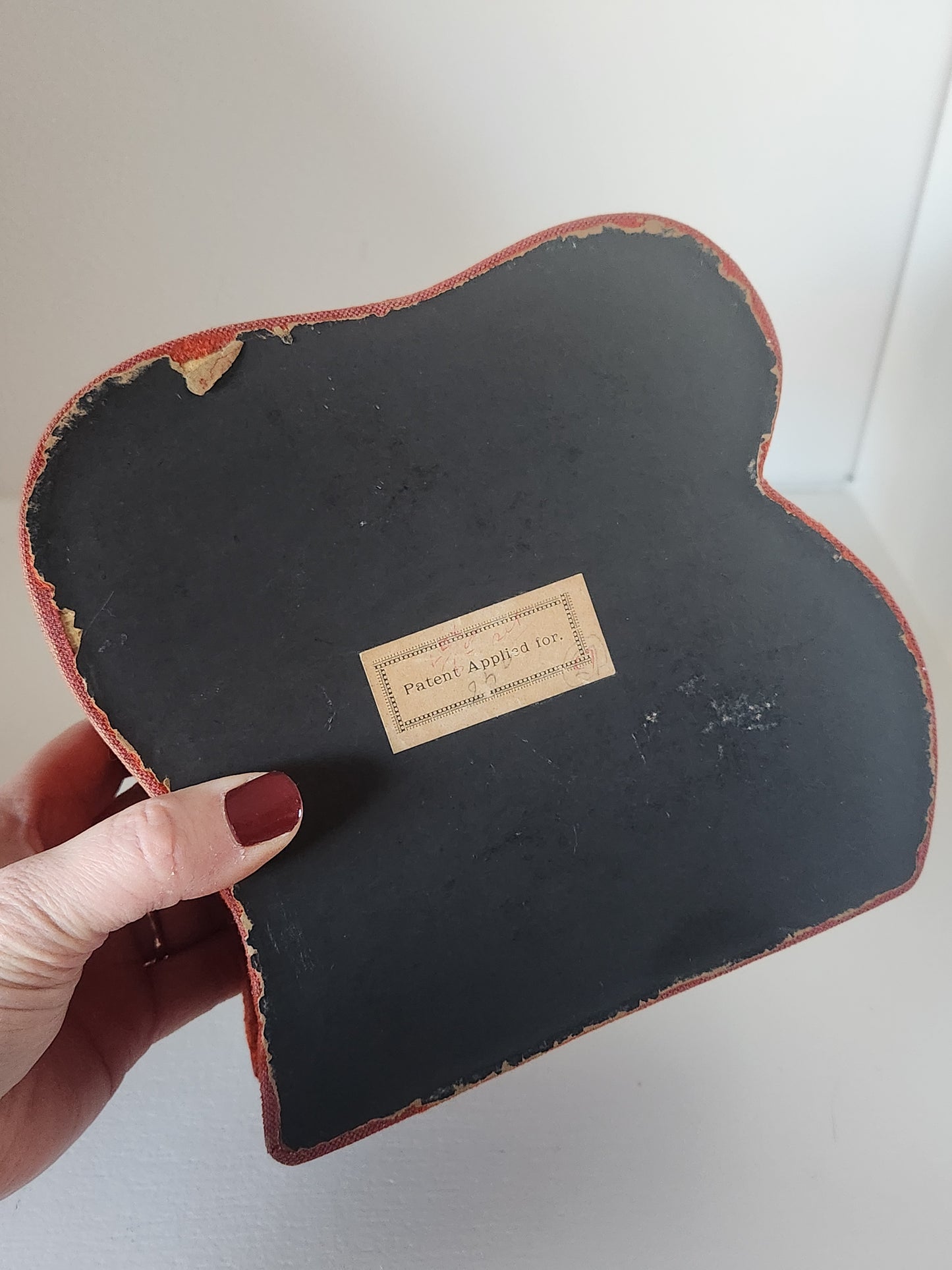 Antique Velvet and Celluloid Jewelry Box