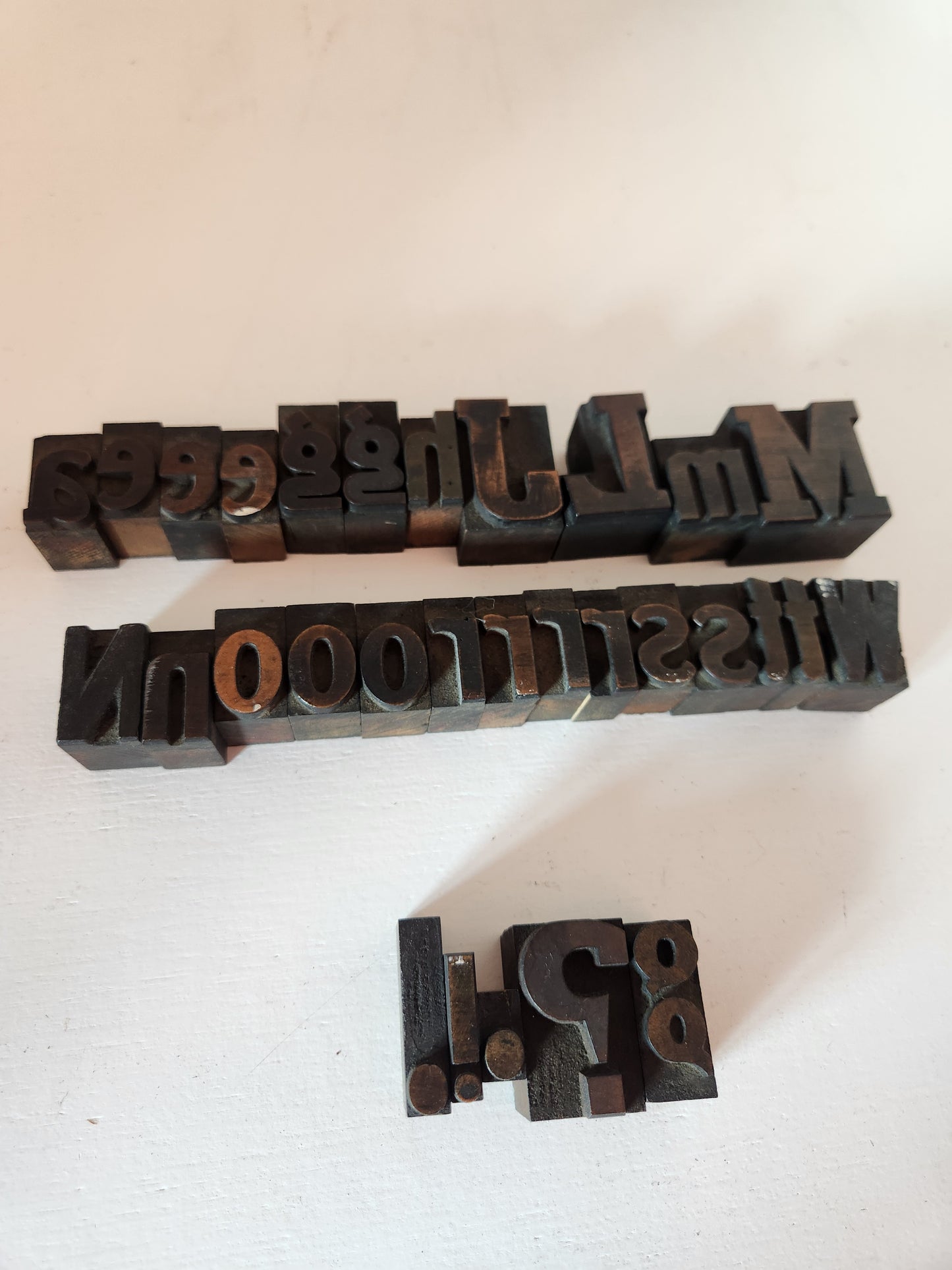 For Laura: Antique Wood Letterpress Set – Letters & Punctuation