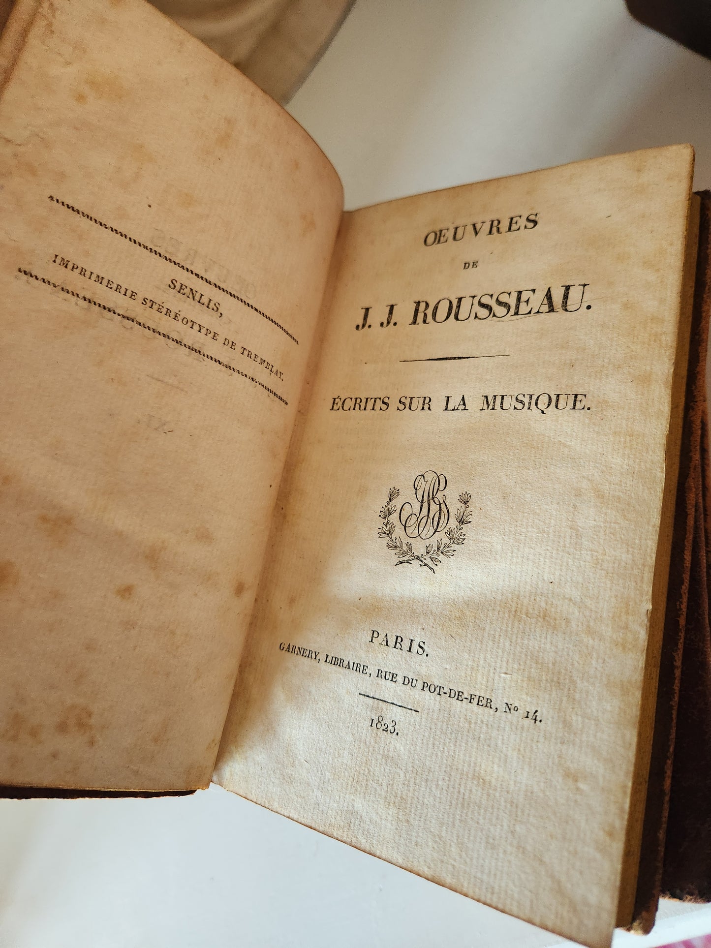 Complete Works of Jean-Jacques Rousseau 1823 French books