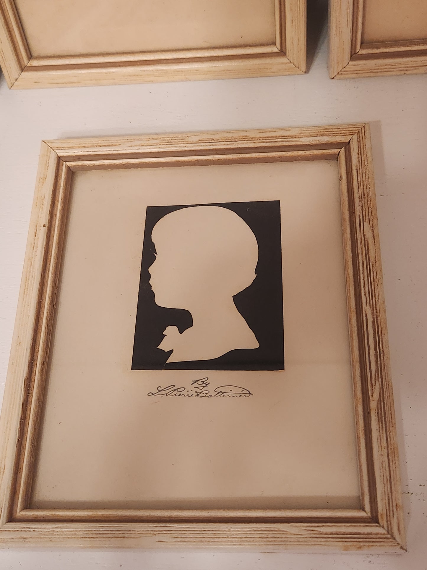 Collection of 6 Silhouettes, Hand cut and signed