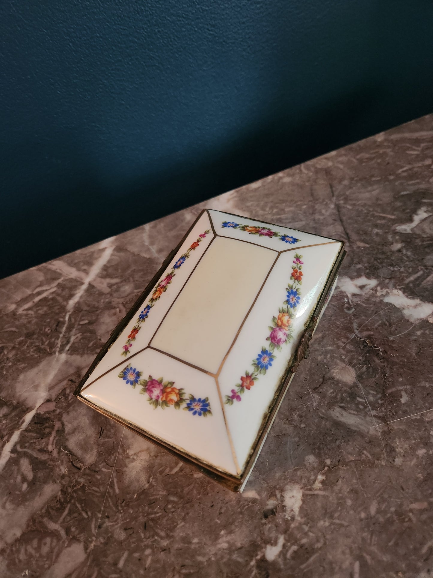 French Ceramic Casket