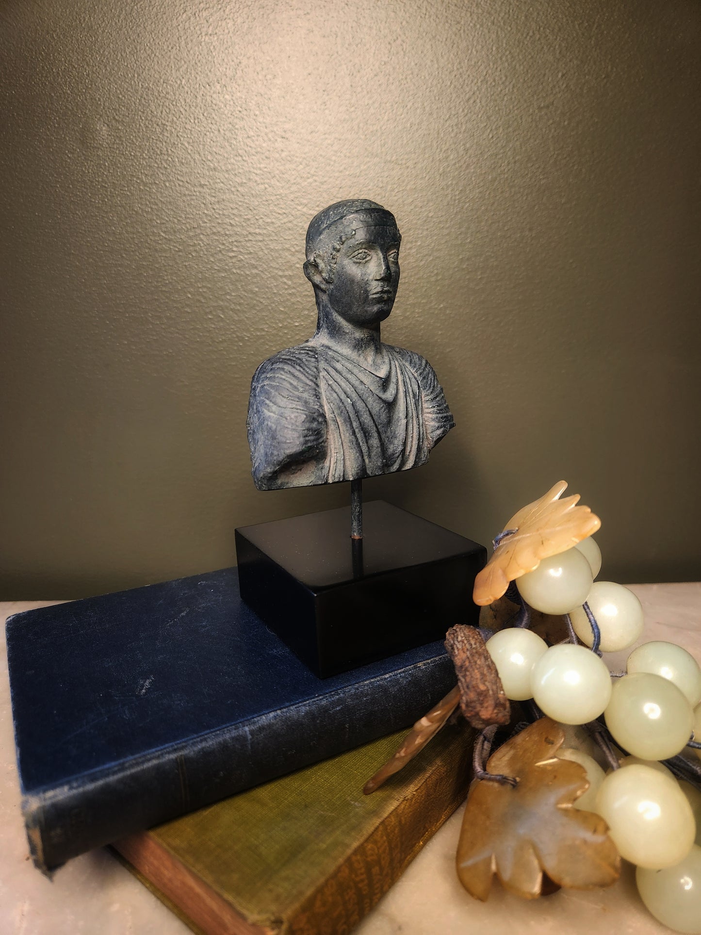 Vintage Miniature Charioteer from Delphi Sculpture Bust