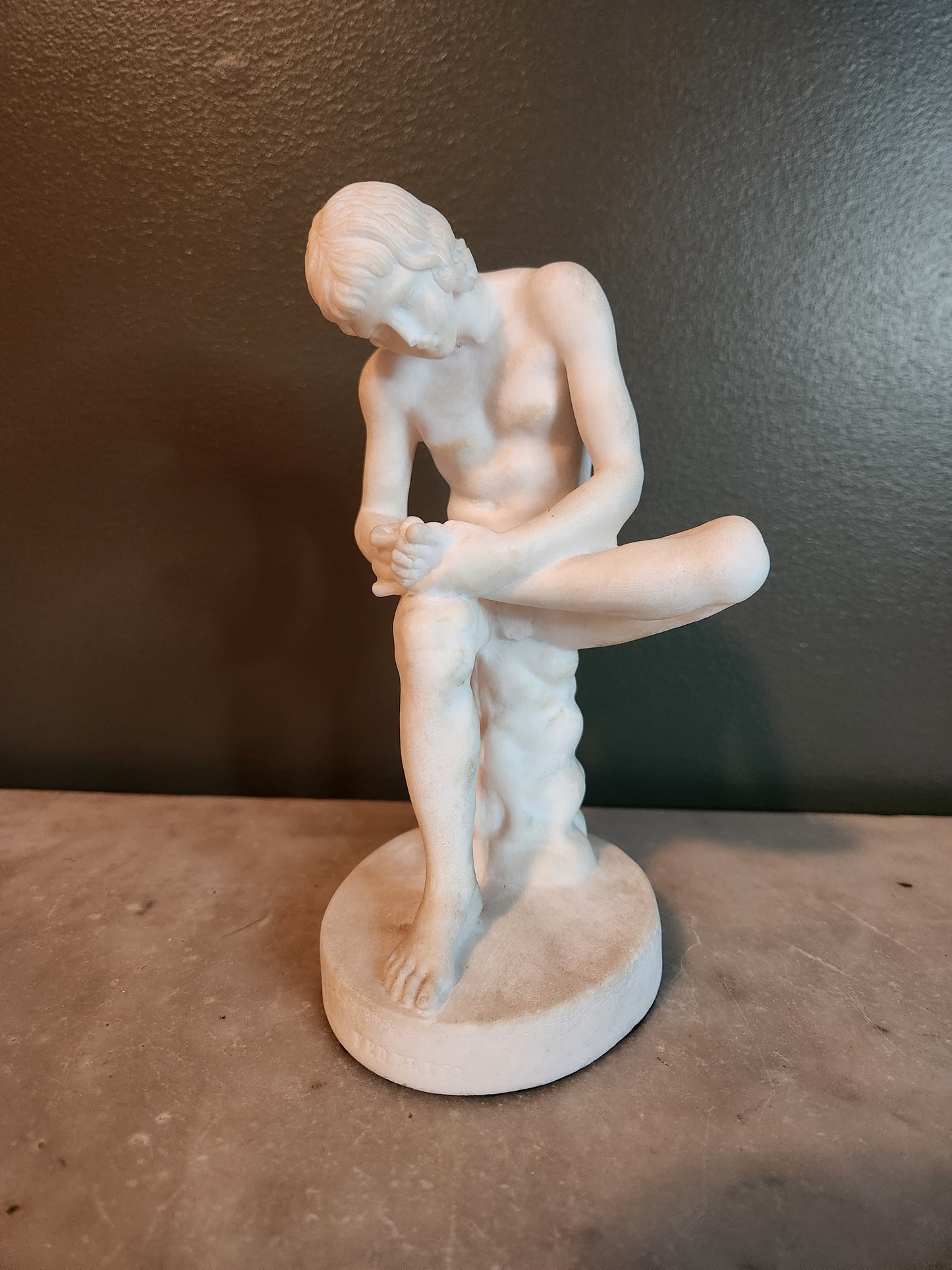 Lo Spinario Carved Alabaster