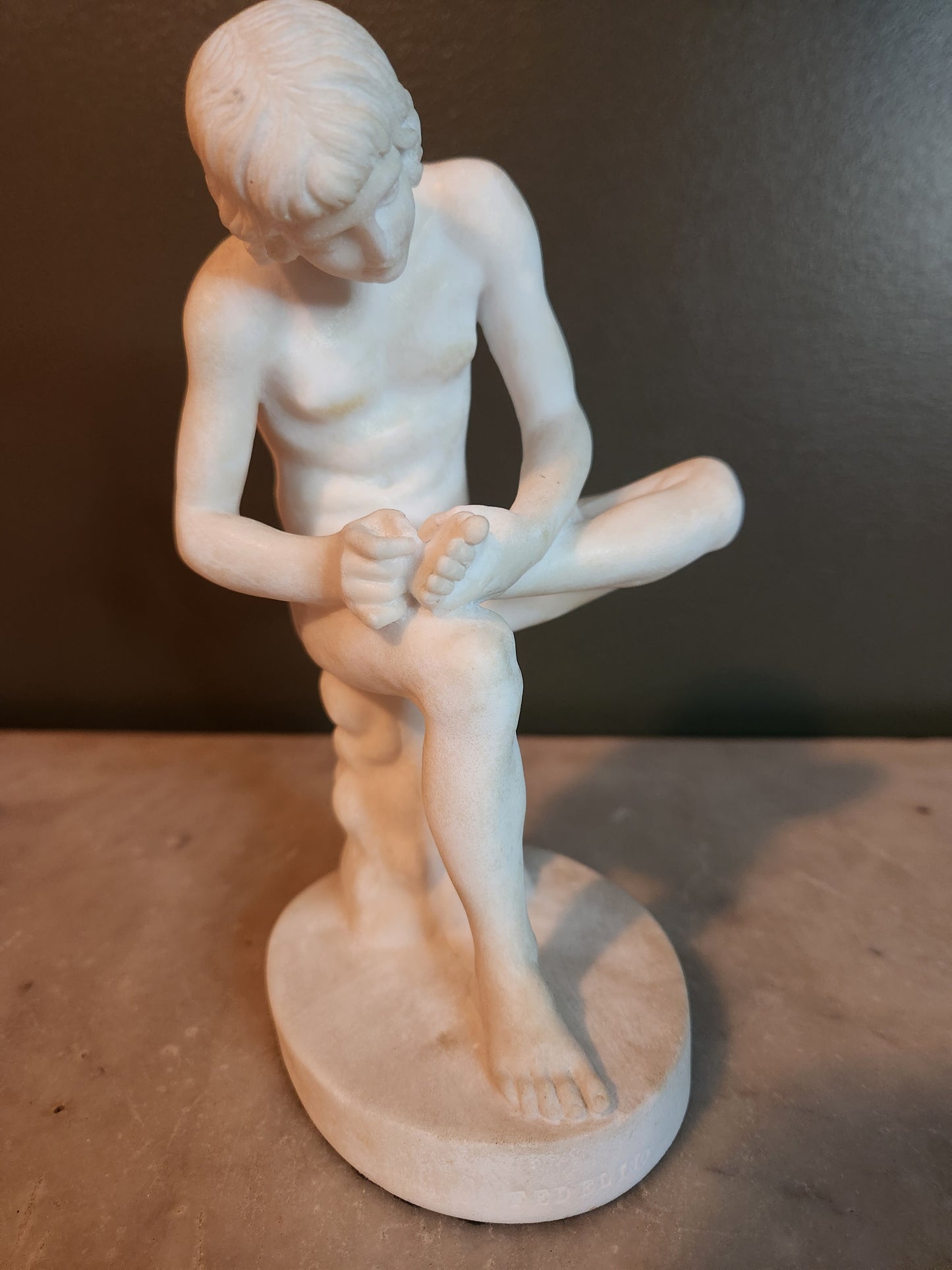 Lo Spinario Carved Alabaster