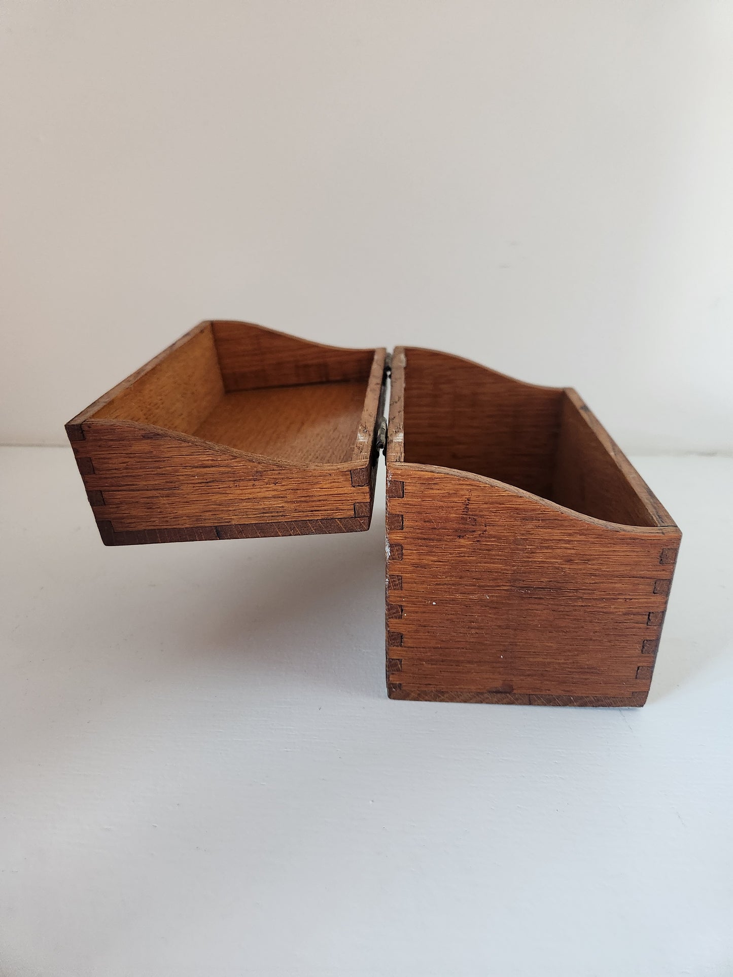 Vintage Wood Recipe Card Box