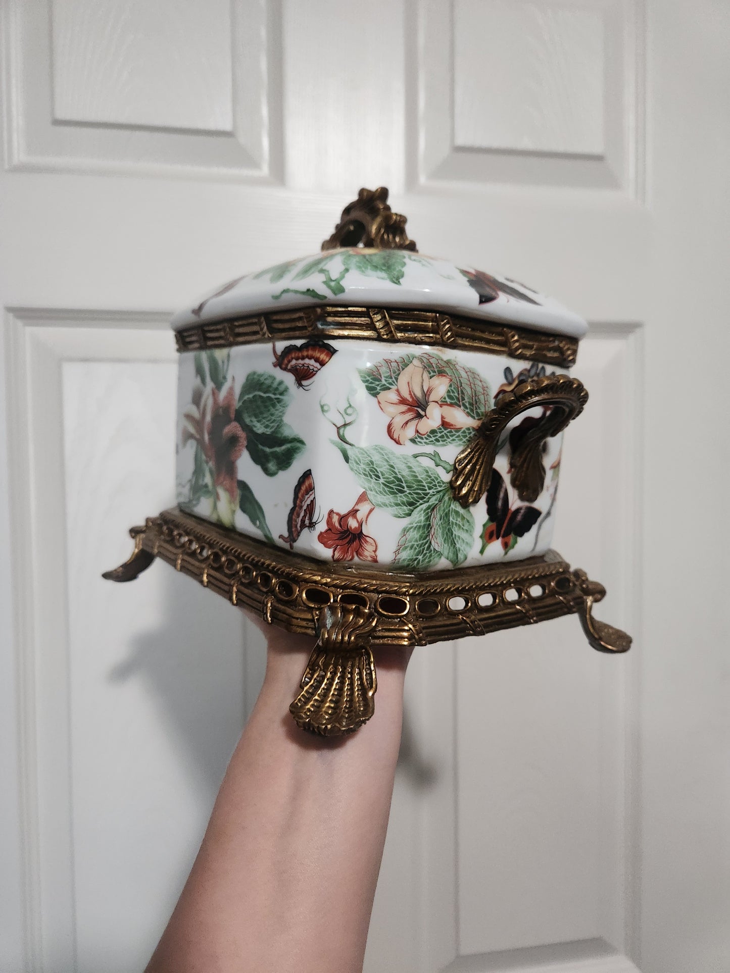 Porcelain Butterfly Casket