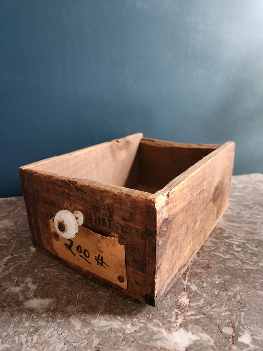 Small Primitive Wooden Utility Box