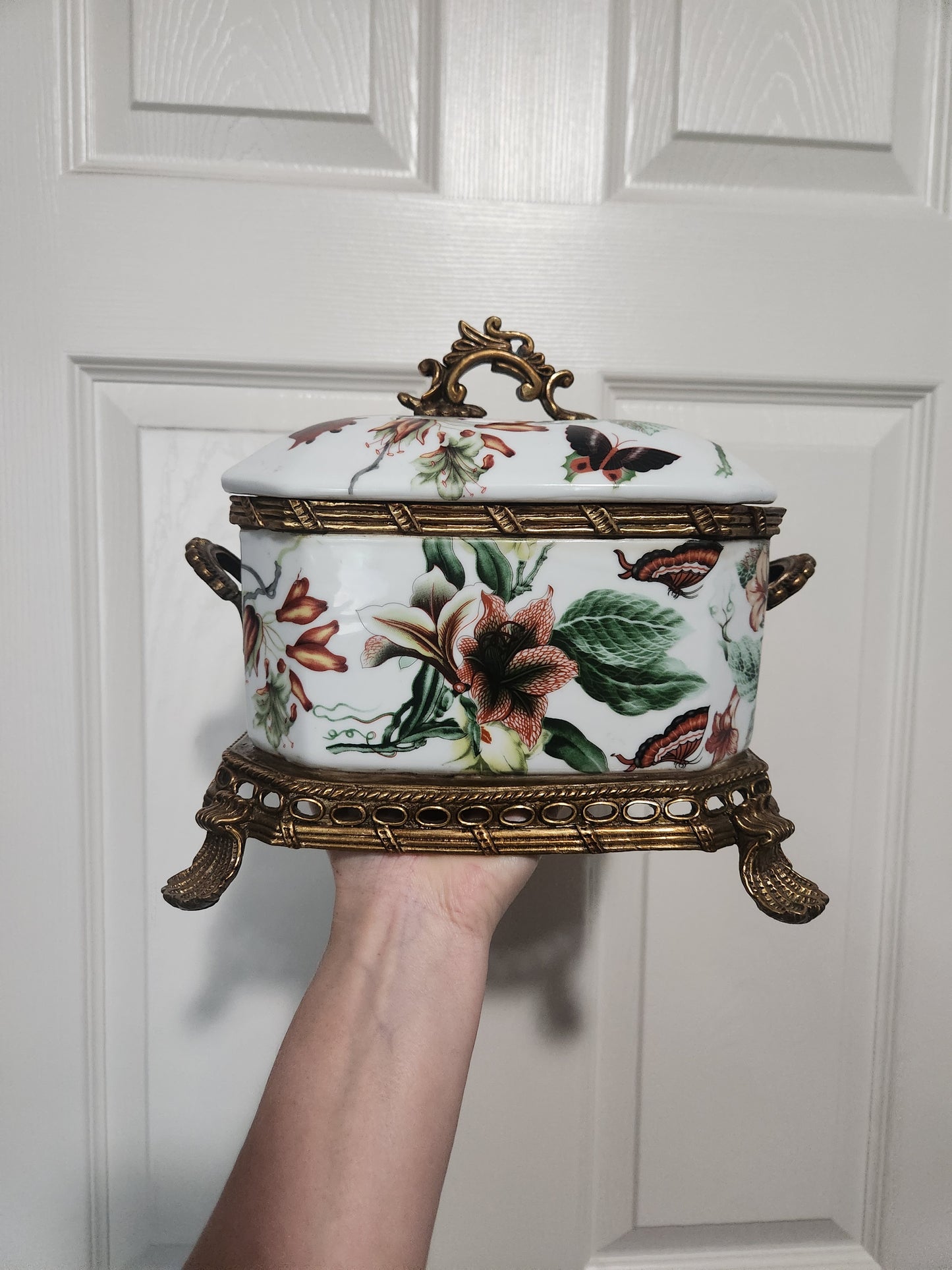 Porcelain Butterfly Casket