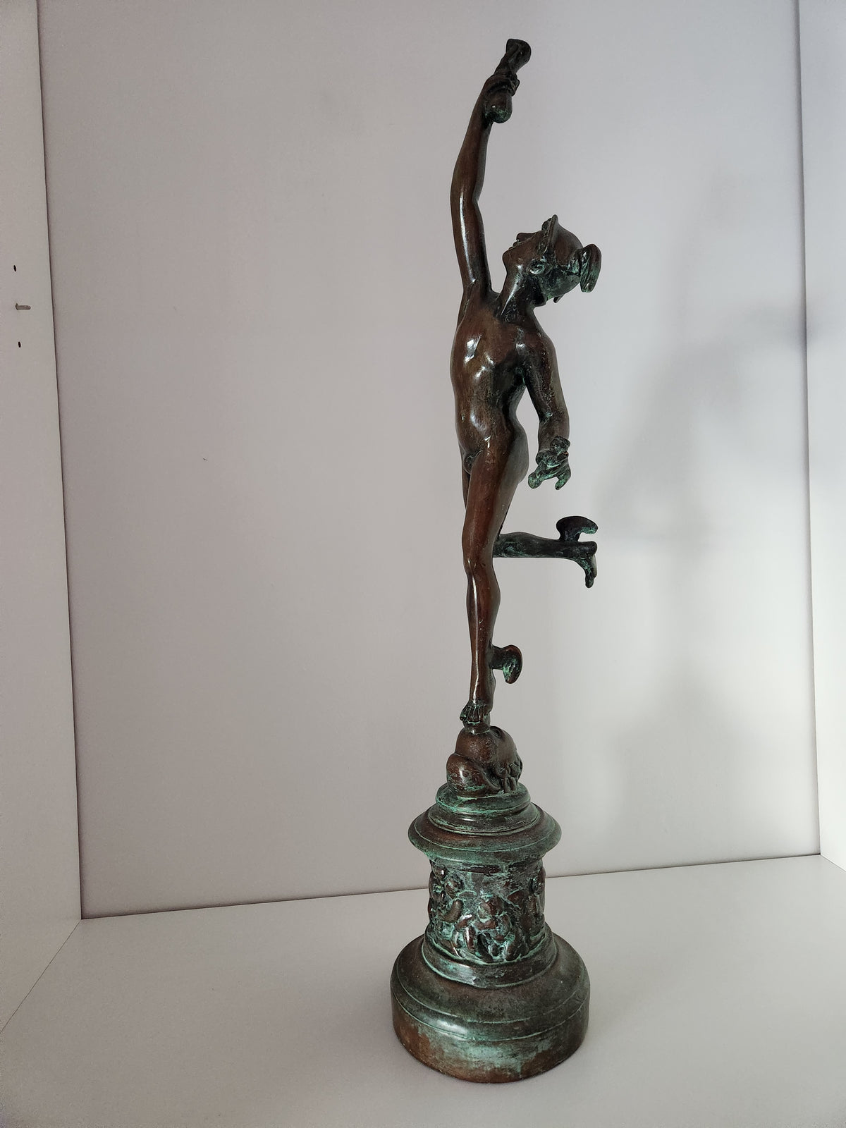 Hermes/Mercury Bronze Statue