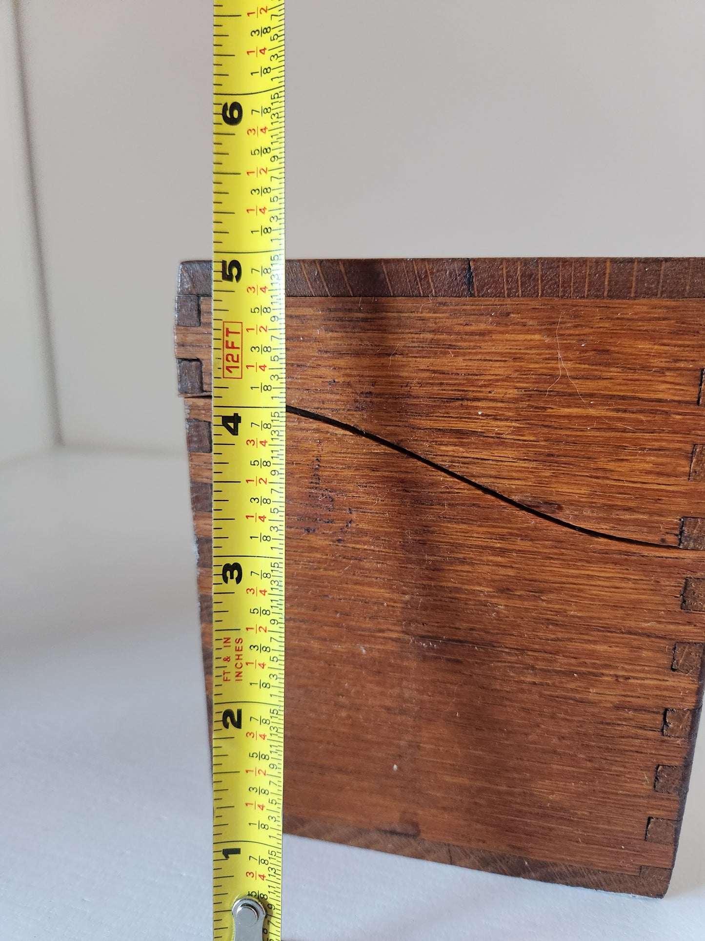 Vintage Wood Recipe Card Box