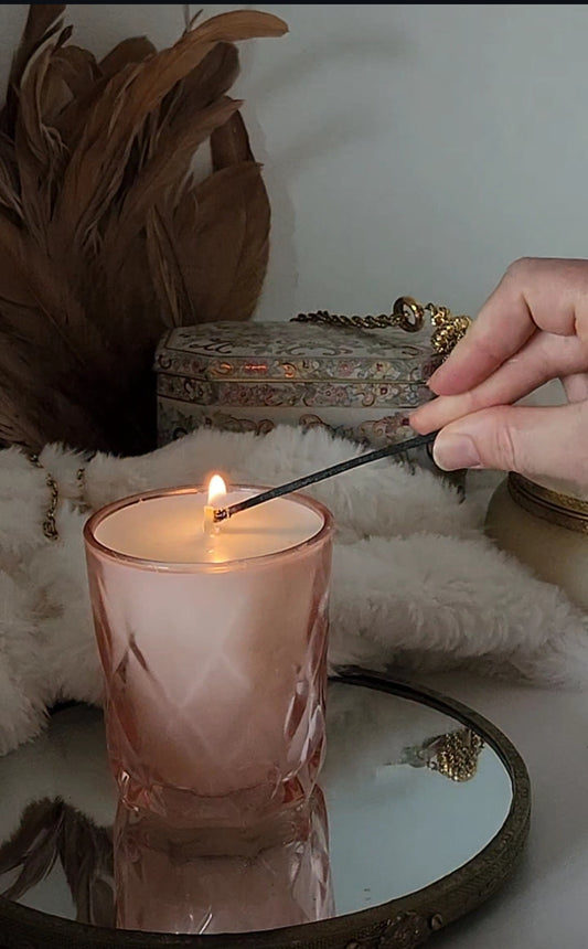 Pink Collaboration Enchanted Candle by Earthpixie Apothecary