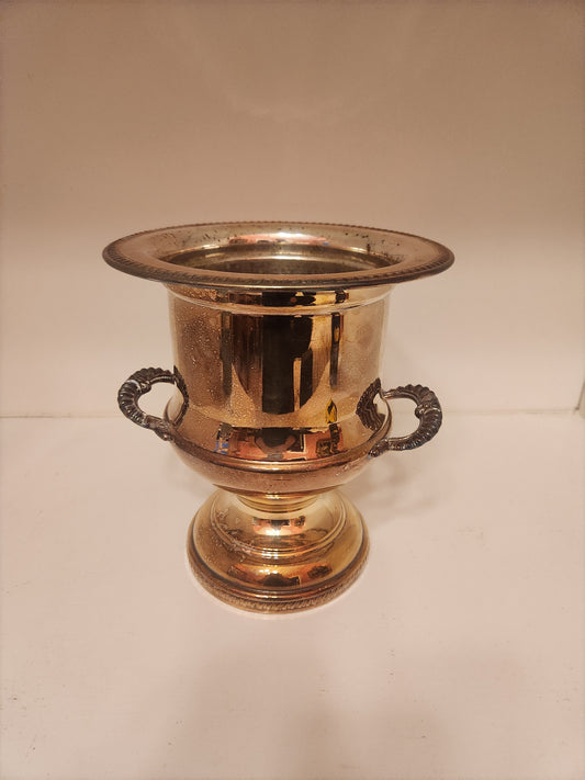 Silver Champagne Bucket With Braided Handles