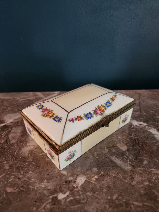 French Ceramic Casket