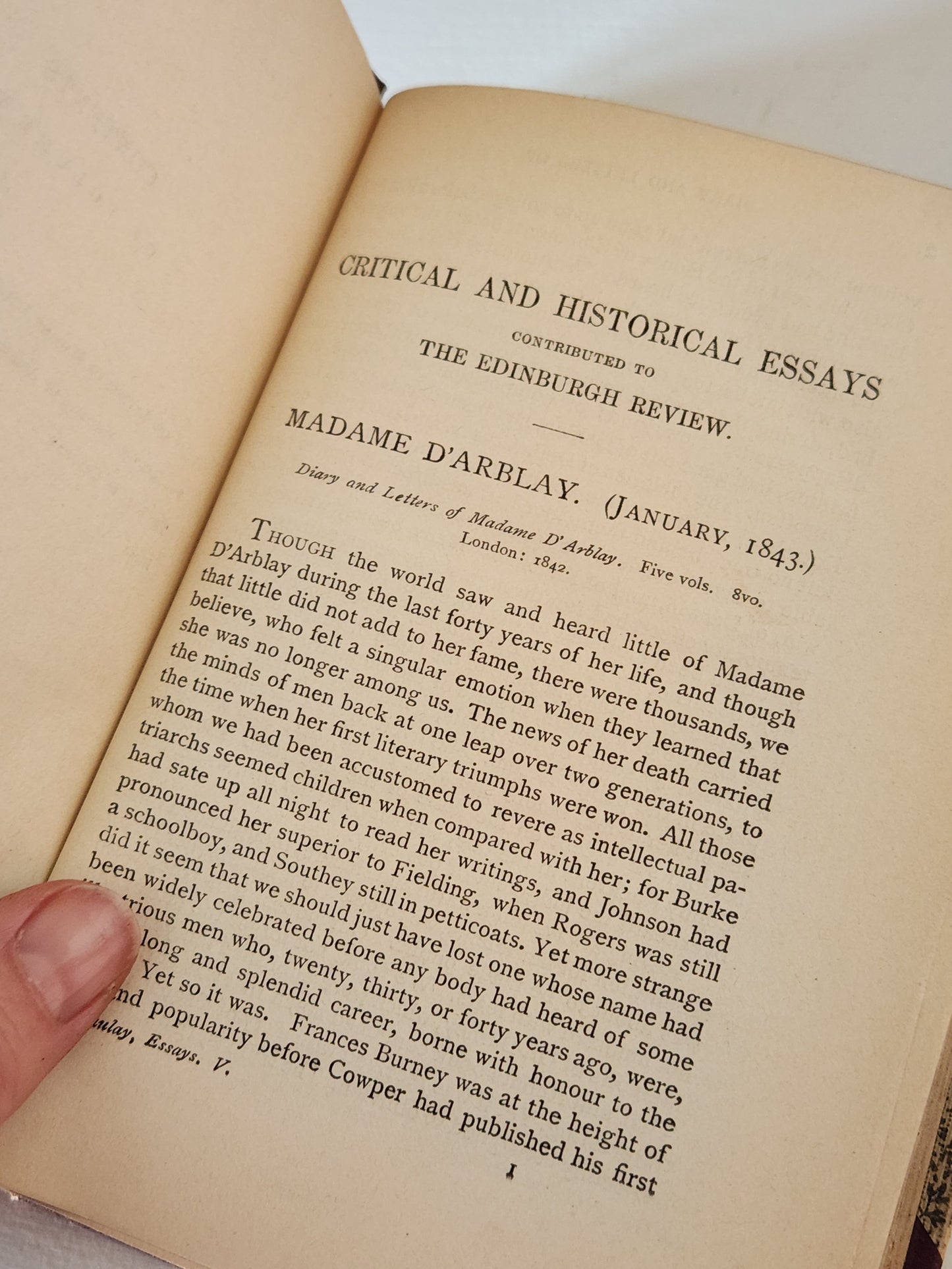 Macaulay's Essays 1890