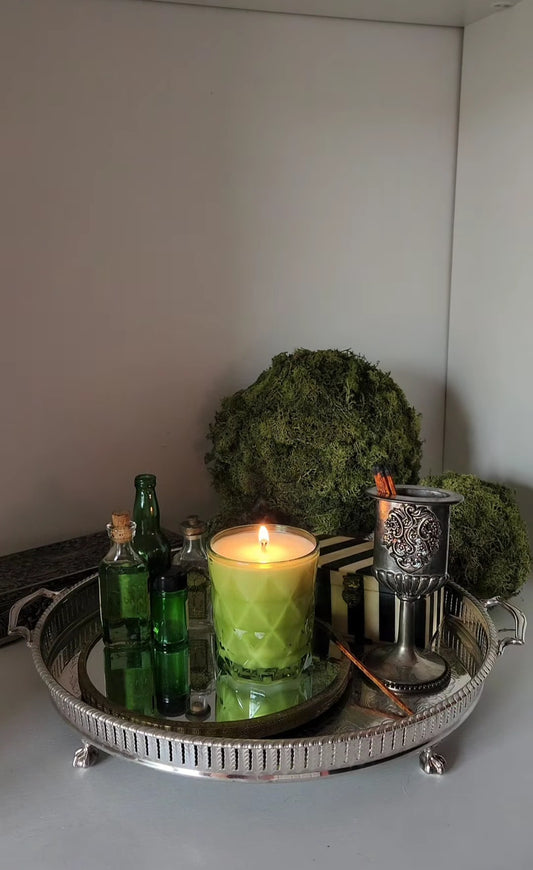 Green Collaboration Enchanted Candle by Earthpixie Apothecary