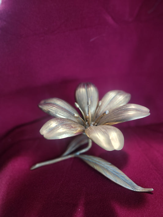 Brass flower for Rosa