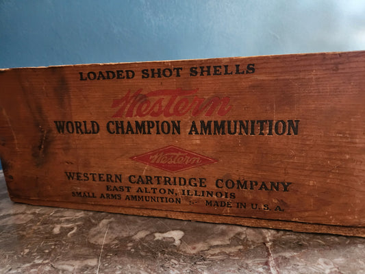 Vintage Western Cartridge Co. Ammunition Crate