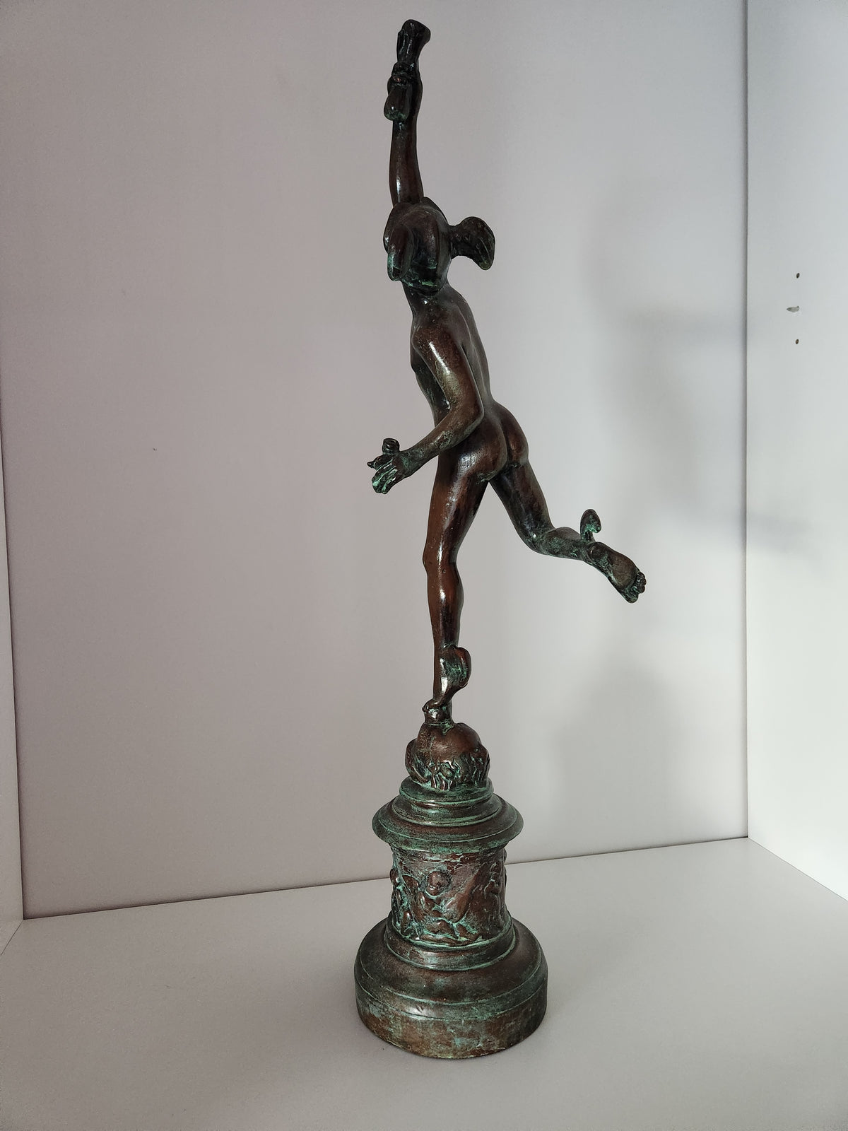 Hermes/Mercury Bronze Statue