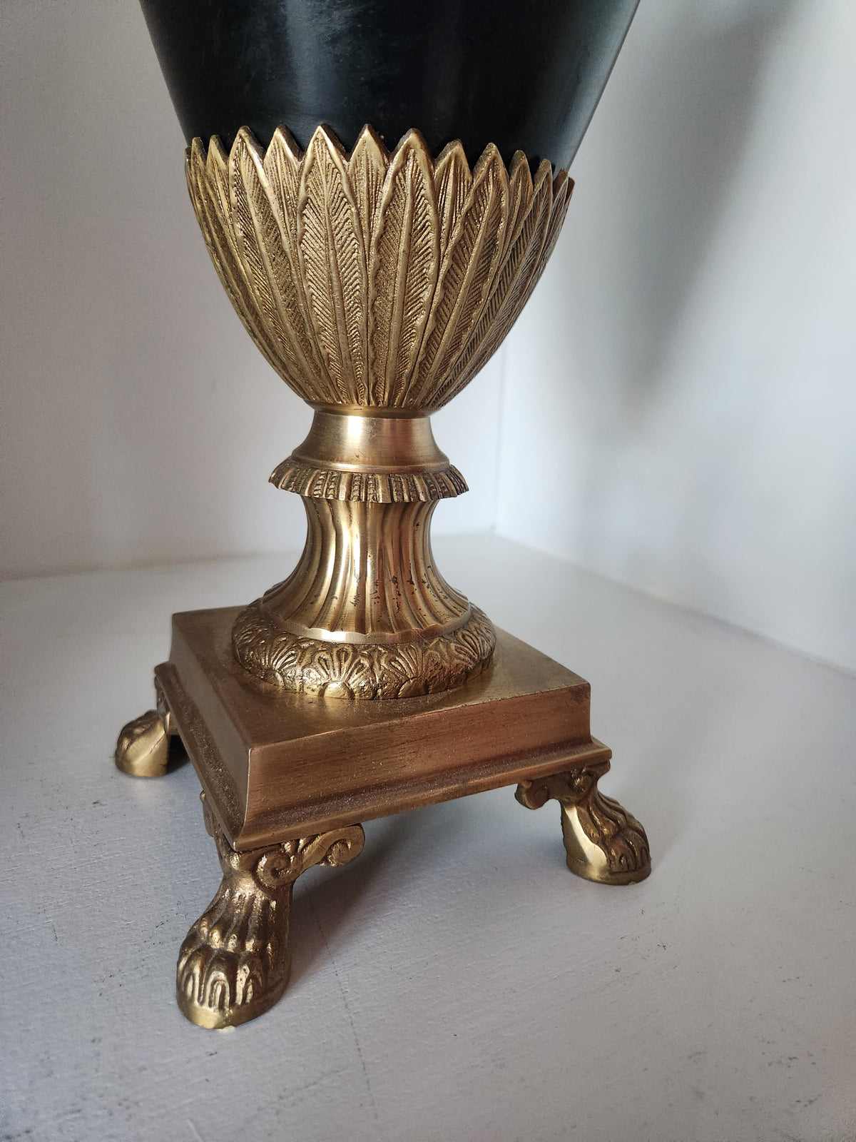 Brass Mounted Neoclassical Style Urns