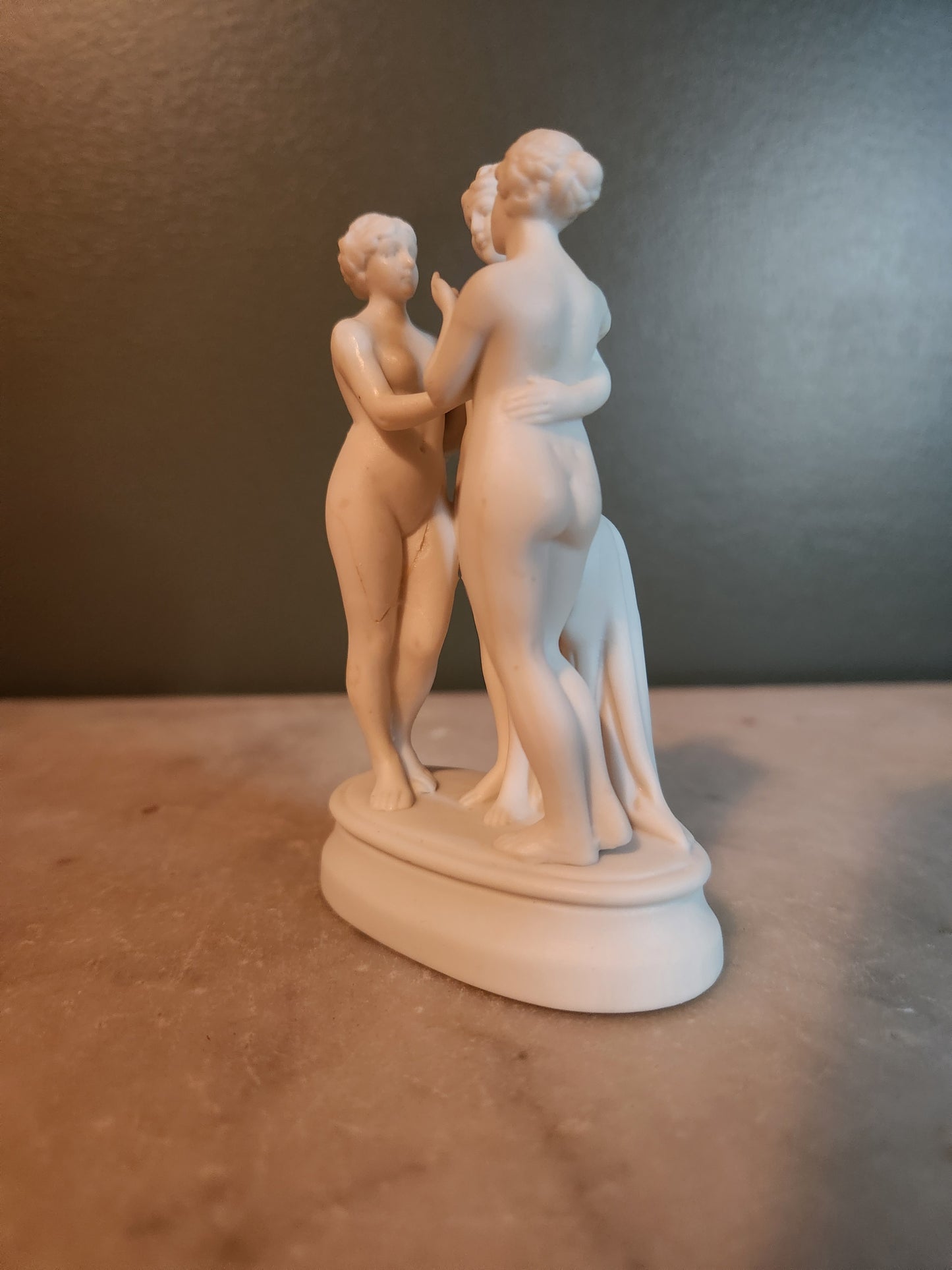 Ceramic Three Graces Statue