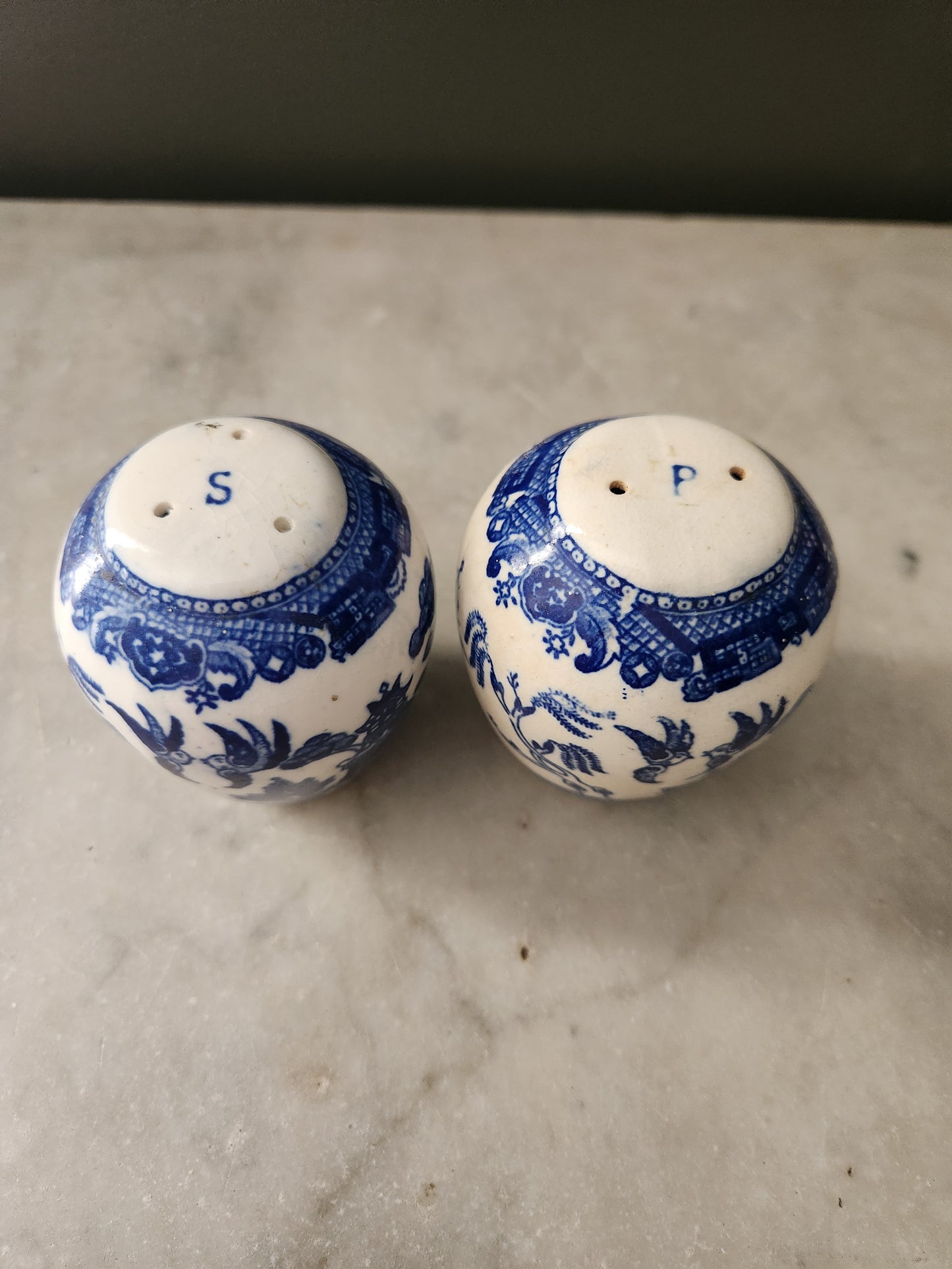 Blue Willow Salt and Pepper