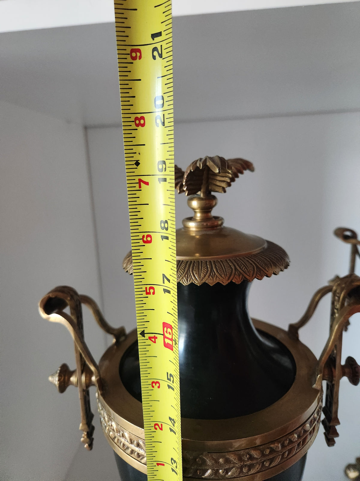 Brass Mounted Neoclassical Style Urns