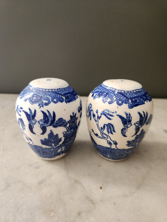 Blue Willow Salt and Pepper